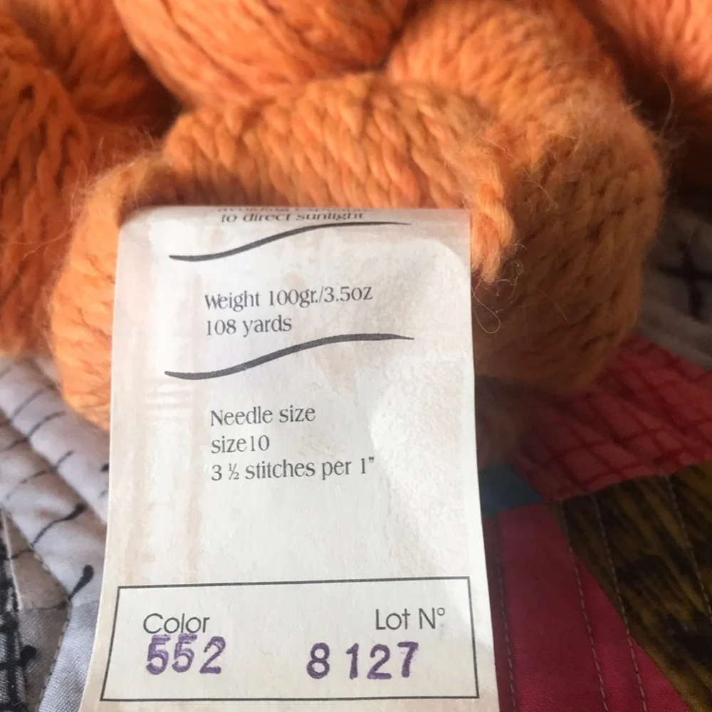 Orange Yarn Three Skeins for Kitting Arts & Crafts - Picture 5 of 8